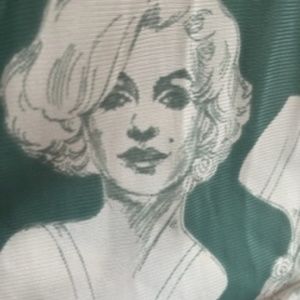 Vintage 1970s very rare Young Edwardian Marilyn Monroe print maxi dress